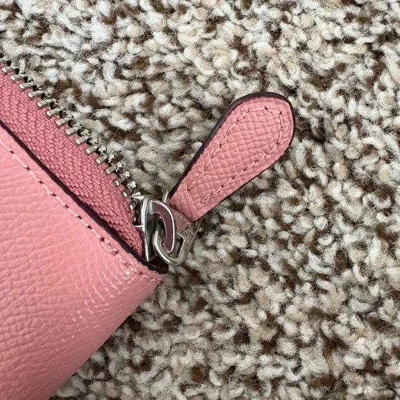 Coach Pink Leather Wallet Structured Design - Picture 5 of 6